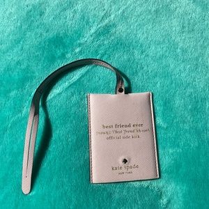 kate spade luggage tag